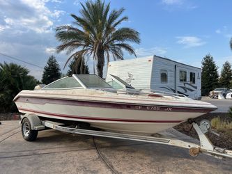 Searay 180 open bow family boat 115hp runs needs upholstery & battery