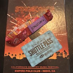 2026 stagecoach GA wristband and shuttle pass