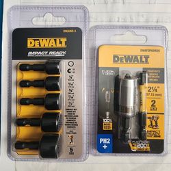 DeWALT IMPACT READY BITS DeWALT FLEX TORQ BITS 
Both for $15
#321