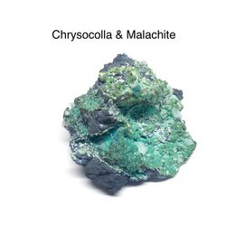 Chrysocolla & Malachite Rough Stone from Planet Mine Az 16g RARE