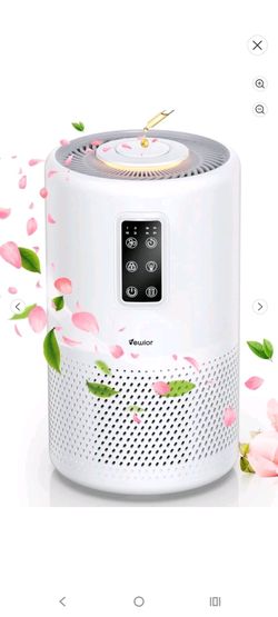 HEPA Air purifier with essential oil tray and night light new in box