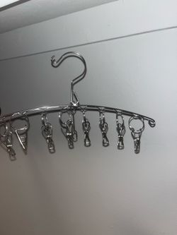 Stainless Steel Clothes Hanger with Clips