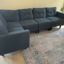 Modular Navy Couch 