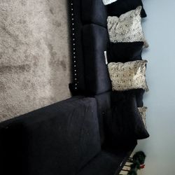 Black two piece sectional