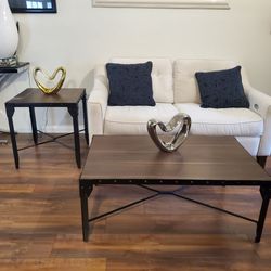 Coffee Tables solid metal and wood Corte furniture