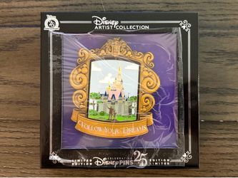 Sleeping Beauty Castle and Cinderella Castle Spinning Mini Jumbo Pin
