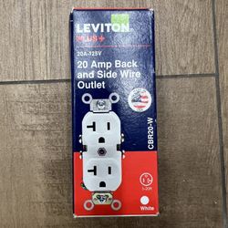 20 Amp Back And Side Wire Outlet