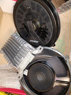 2 bose low profile, 10 inch subs. 300w  amplifier