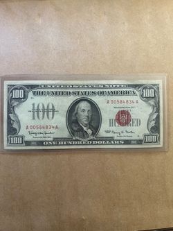 $100 Red Seal Note