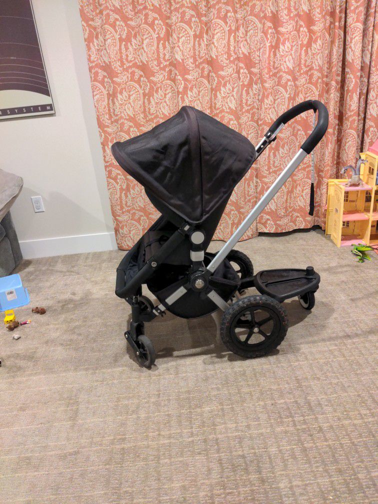 Bugaboo Frog Stroller With Bassinet And Toddler Board