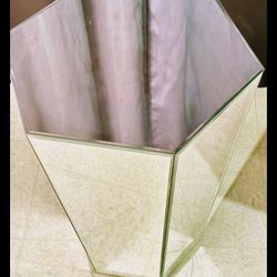 Abstract Mirror Side Table 