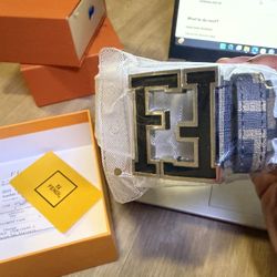 Black&Gold Fendi Belt 