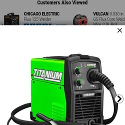 Titanium Flux Core Welder w/ Auto-darkening Helmet-