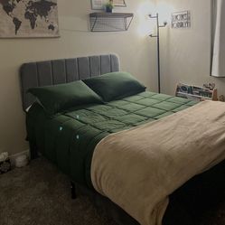 Full Upholstered Bedframe, like new condition