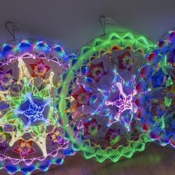 24” Christmas Parol Lantern Dancing lights LED 110v Philippines Filipino