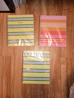 New Set Of 3 Stylish Spiral Notebooks