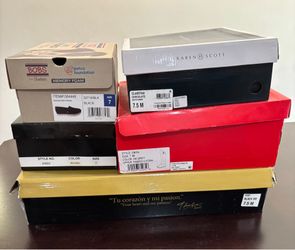 Bundle of woman’s shoes and boots
