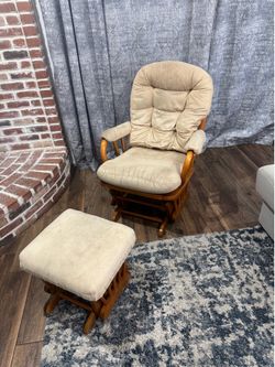 Glider Rocking Chair with ottoman
