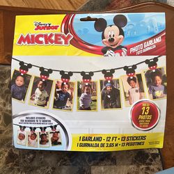 Mickey Mouse Photo Garland