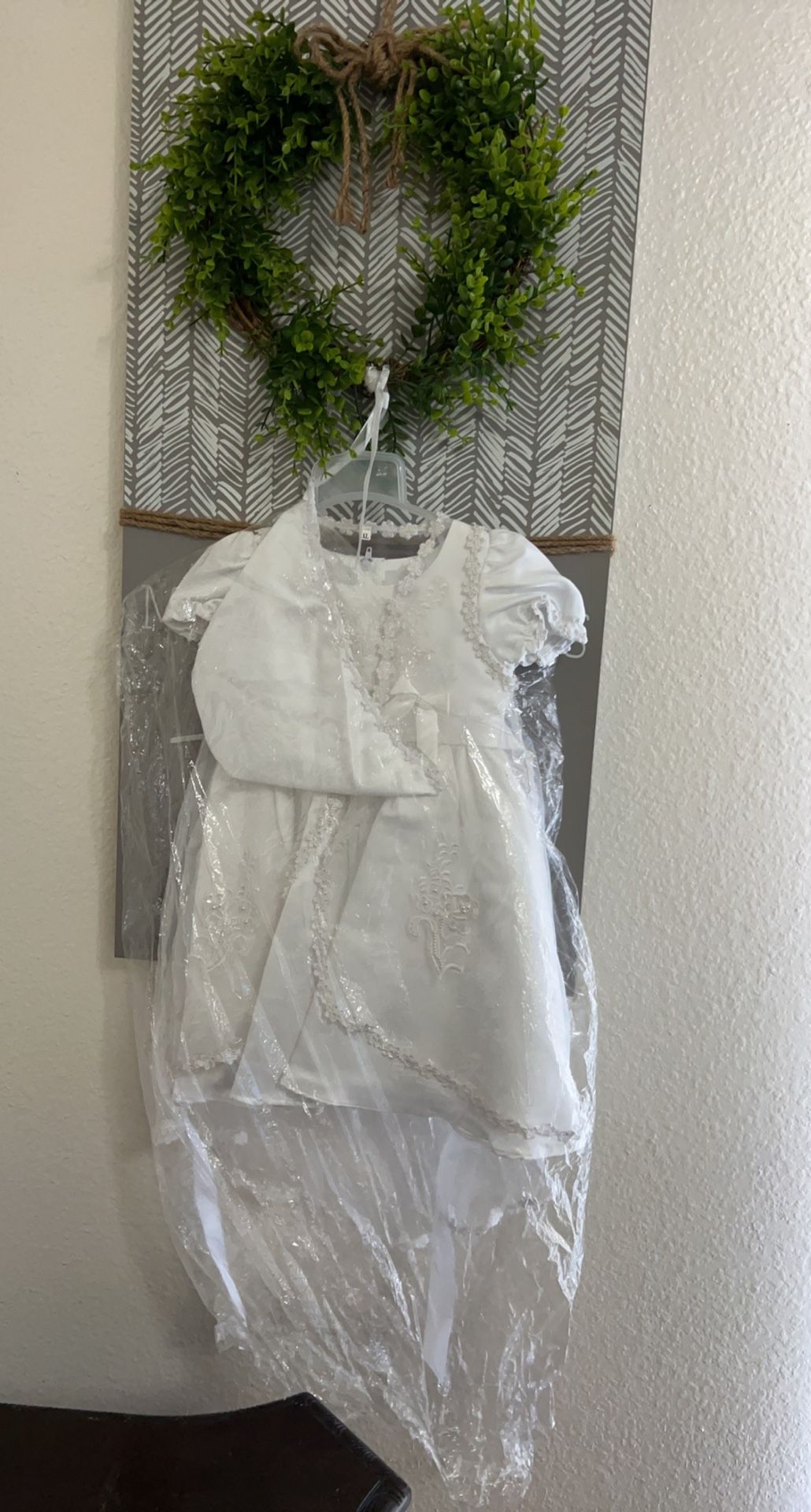 3 Pieces Baby Girl Baptism Dress 