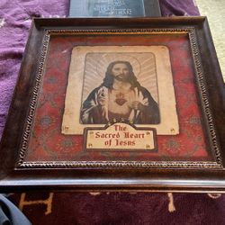 The Sacred Heart Of Jesus Beautiful 13”x13”