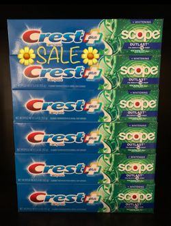 (PACK OF 6) CREST TOOTHPASTE
