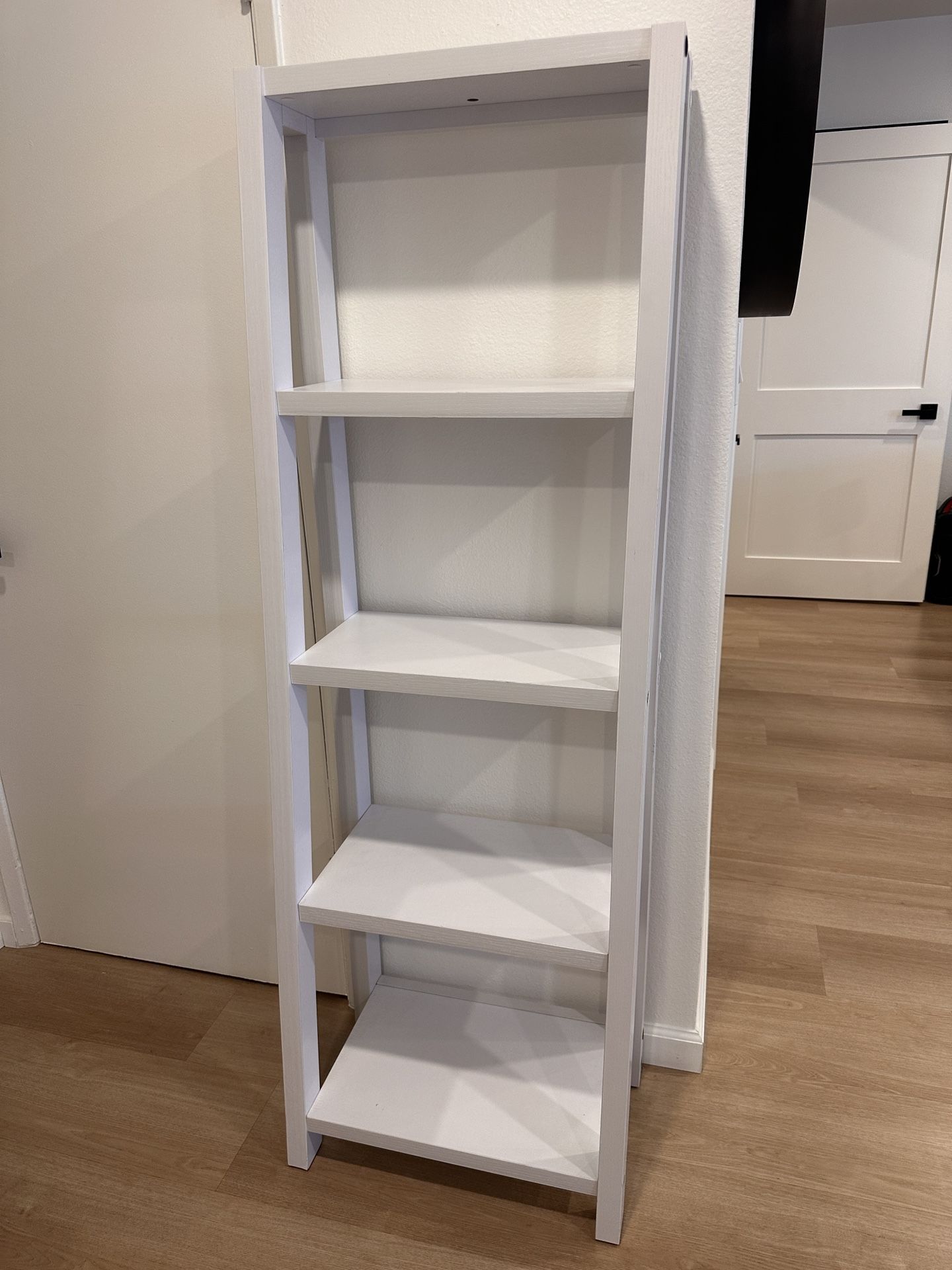 White Shelving Unit - Solid Wood