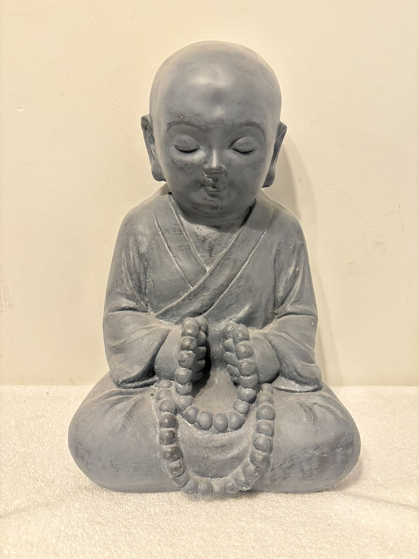 BUDDHA GRAY STATUE 18” HIGH