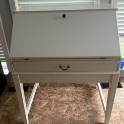 Desk W Storage Bench