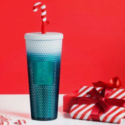 Disney Park Candy Cane Straw Starbucks Cup