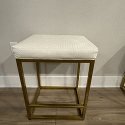 White And Gold Bar Stools