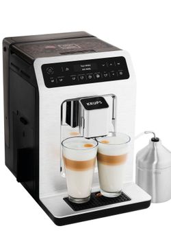 KRUPS EA89 Quattro Force Digital Full Auto Espresso Machine, 15 drinks, Metal Chrome