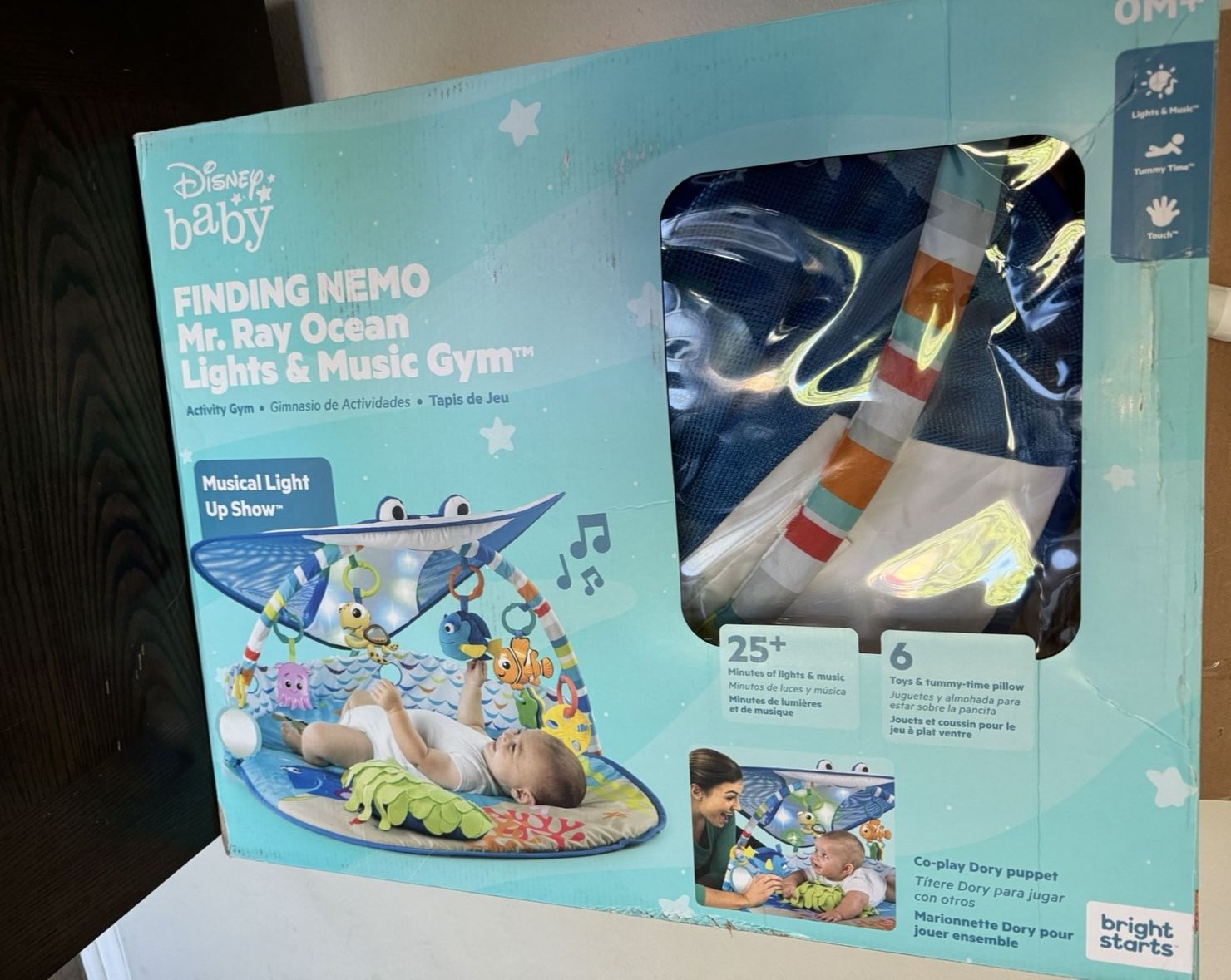 Disney Bright Starts Finding Nemo Lights & Music baby Play Mat/gym -$25