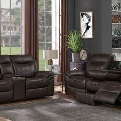 New Comfortable Recliner Sofa And Loveseat