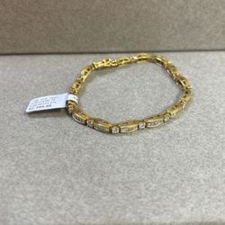 Tennis Gold Bracelet 