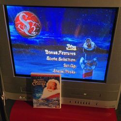 Toshiba 2004 MW20FP3 CRT TV Both VCR & DVD Works  No Remote Gaming Vintage