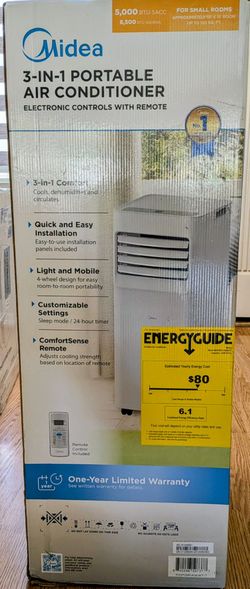 Midea 3-in-1 Portable Air Conditioner 5000 BTU (New)
