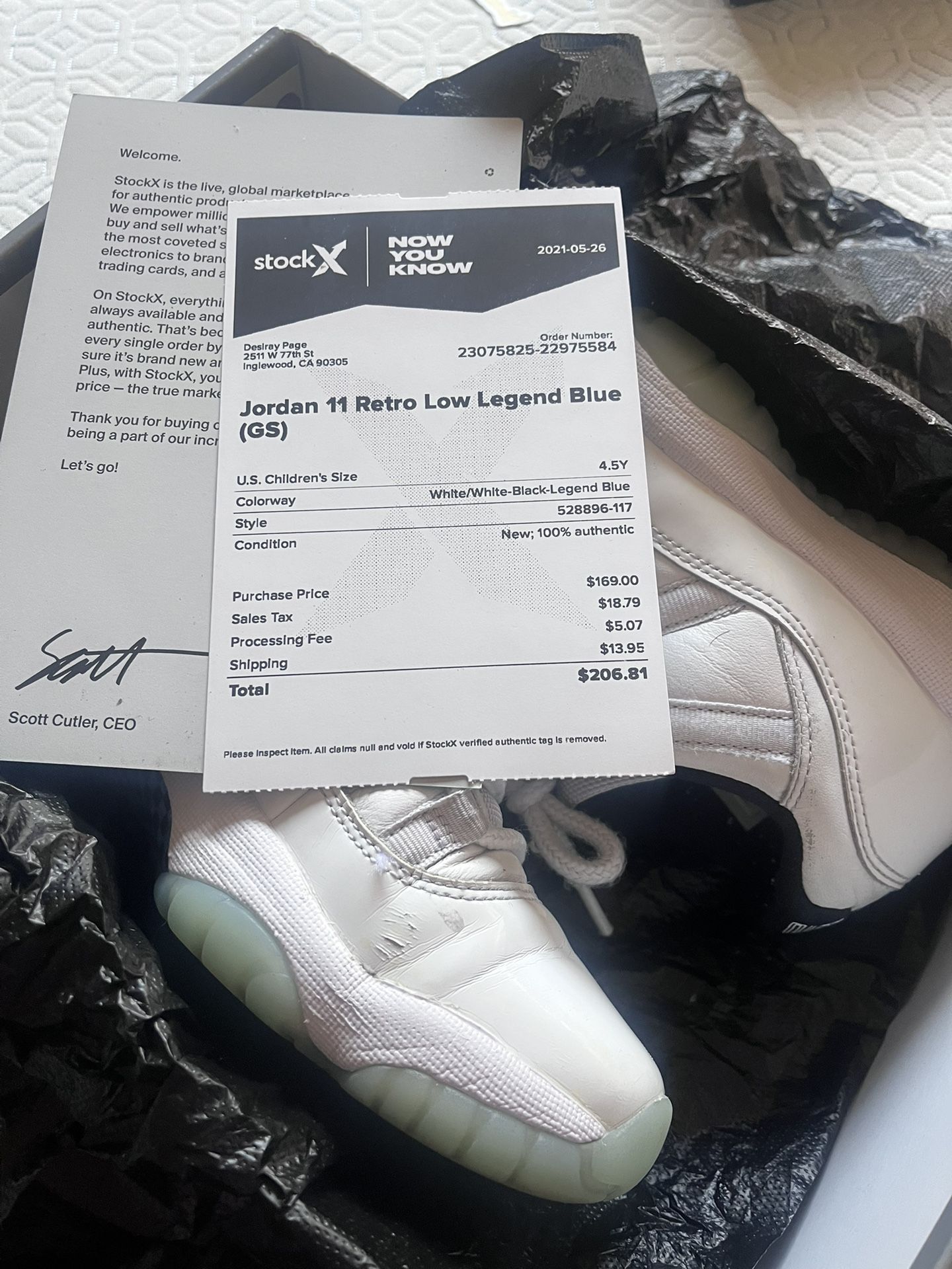 Jordan 11 Retro Low Size 4.5y