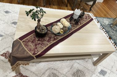 IKEA Coffee table, white stained oak effect