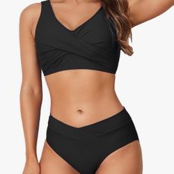 New Black Bathing SuiT LARGE 