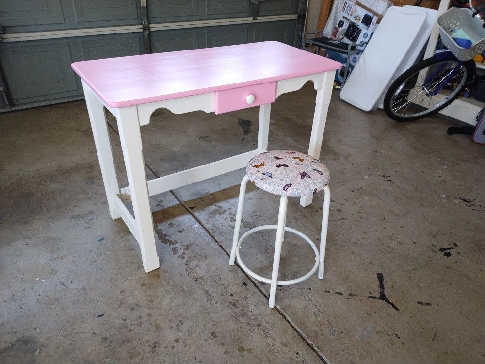 Desk...Stool...Great Cond....