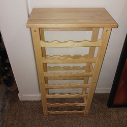 Like new wine holder holds 28 bottles sturdy must pick up Broadway and apache $50 paid $68+ at home depot 