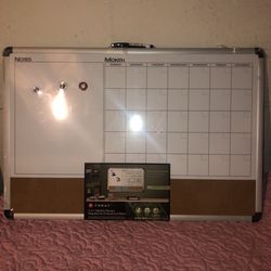 NEW IN PACKAGING XL Foray 3 In 1 Monthly Planner, Dry Erase Board, & Cork Board 24”x36”