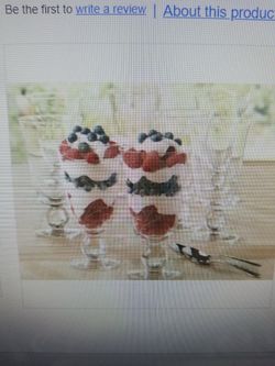 Princess House Crystal  Footed Glasses