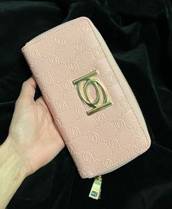 Pink Bebe Wallet with Gold zipper Unused