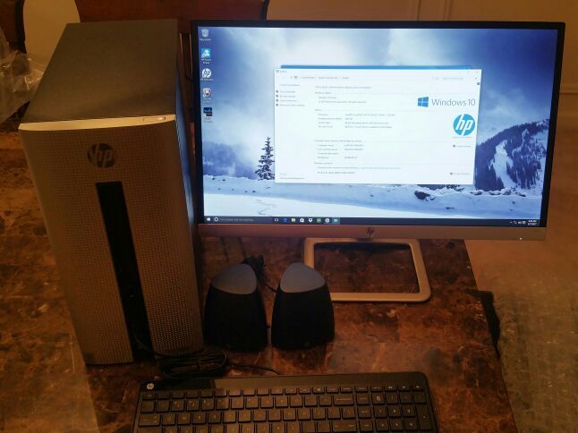 HP Pavilion 550-153w desktop setup/ Microsoft Office, Windows 10