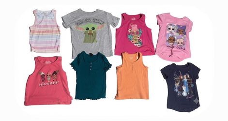 50-Piece Girls Clothing Bundle (Ages 5-7)