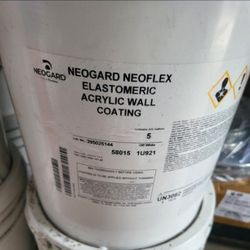 Waterproofing WHITE Paint Outdoors Wall Paint 10 Five Gallon Buckets