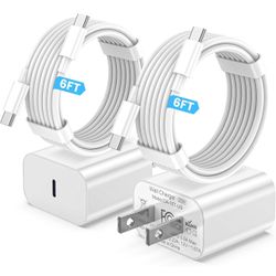 USBC Charger for iPhone 16 15 Charger Fast Charging,20W USB C Chargers Block with 6FT C to C Cable Compatible with iPhone 16 15/16 15 Pro/16 15 Pro Ma