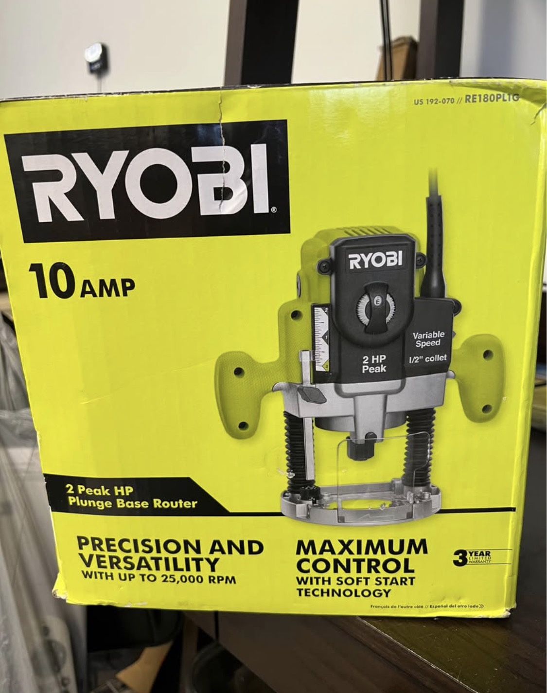 RYOBI 10 Amp 2 HP Plunge Base Corded Router